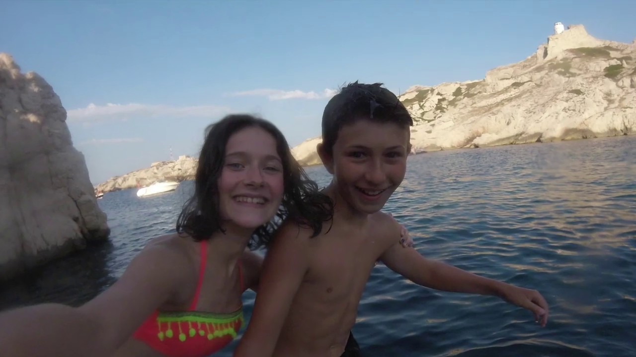 Sortie en bateau aux iles du Frioul Marseille. Summer 2019