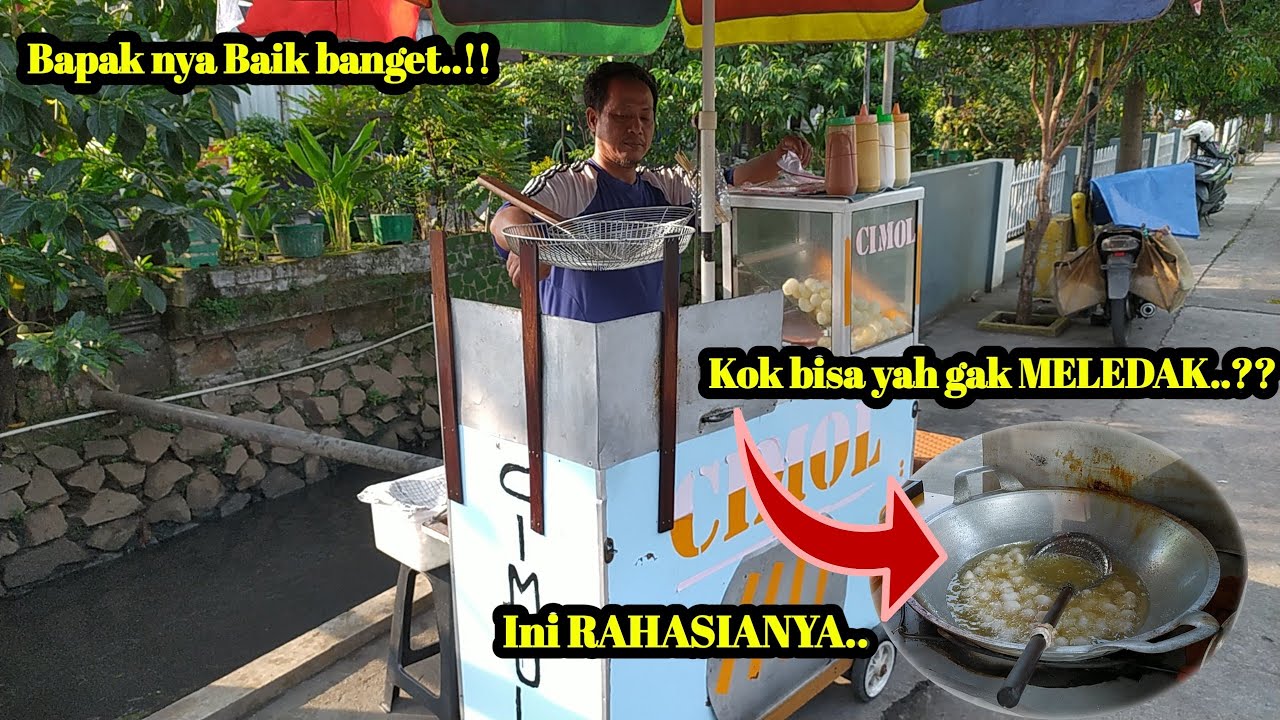 CIMOL Pak Ahmad Rohadi Perempatan Perum Bukit Tiara || Cimolnya Gurih dan Pedesnya pas..!!
