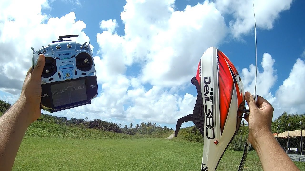HELICOPTERO ALZRC 380 FAST - TENTANDO FAZER OVERSPEED