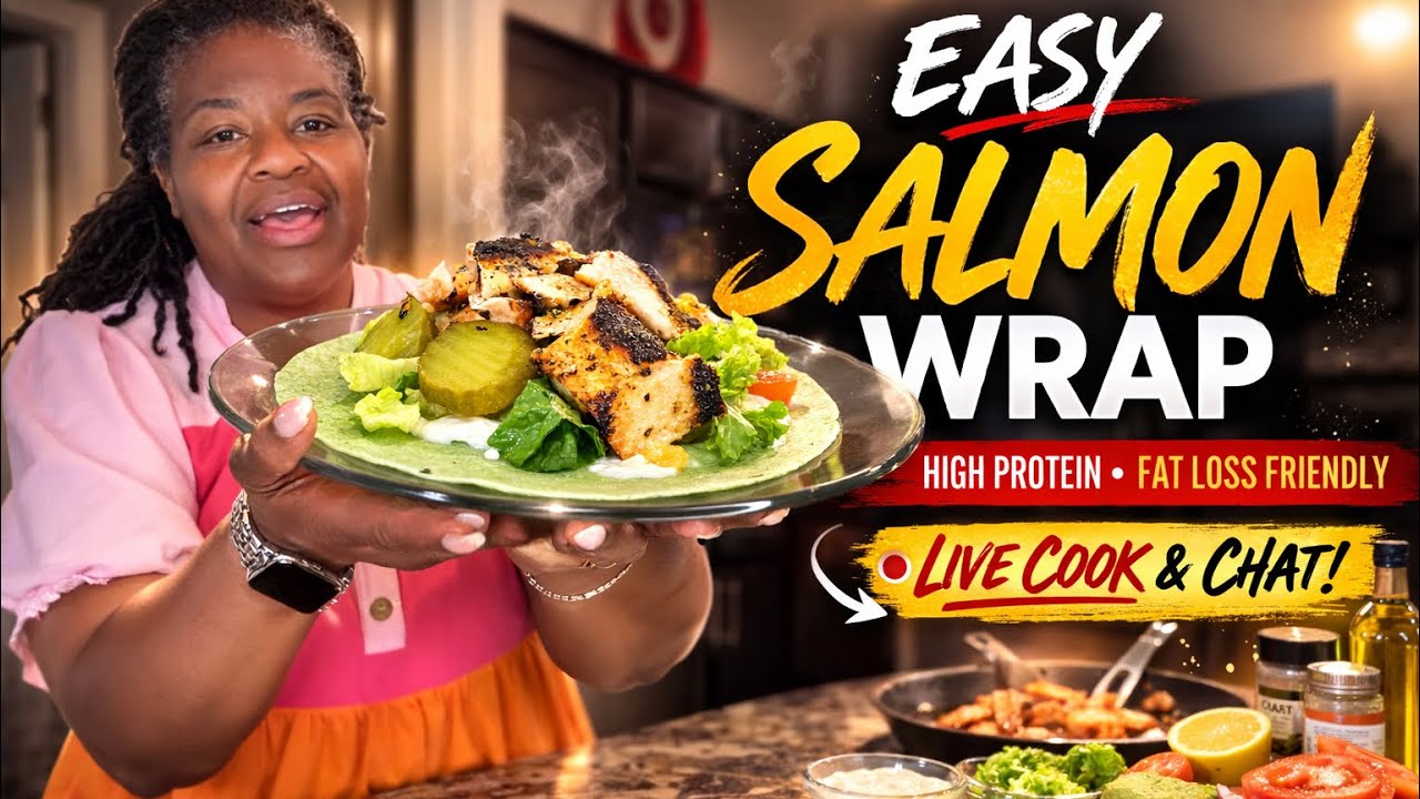 Easy High-Protein Salmon Wrap | Fat Loss Friendly Meal