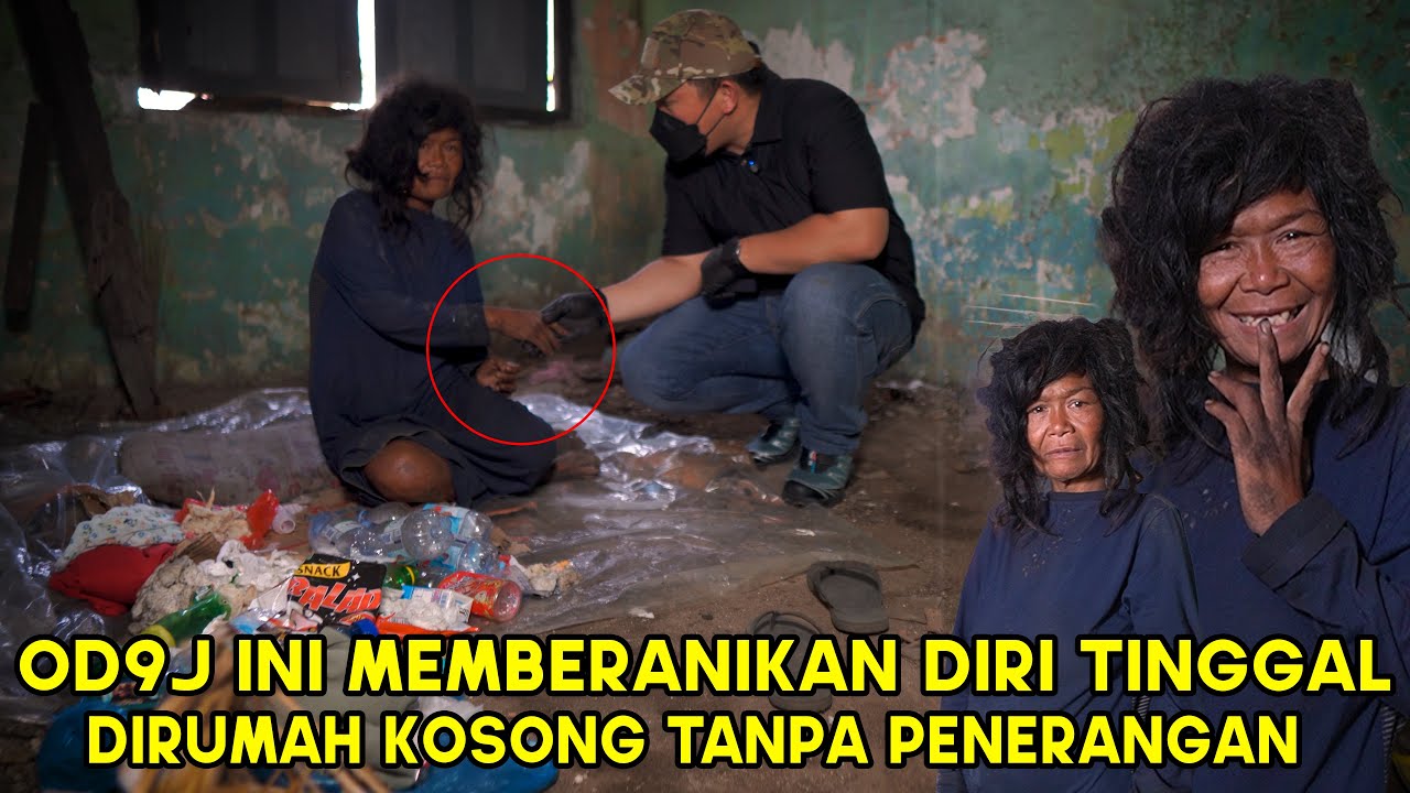 Kok Berani OD9J Wanita ini tinggal dirumah kosong tanpa air dan listrik !!