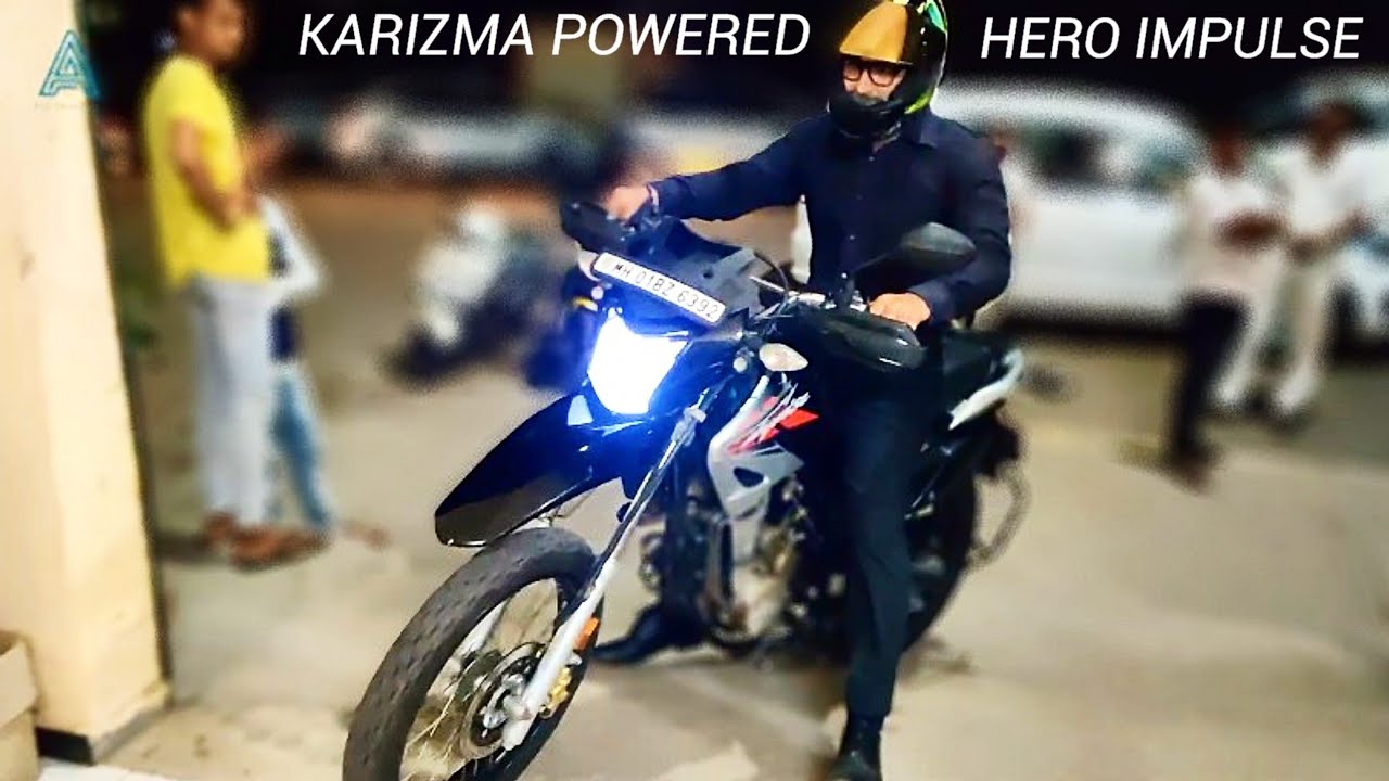 Karizma powered Hero Impulse, Converted from Fi to Carburettor #karizma #impulse #offroad.