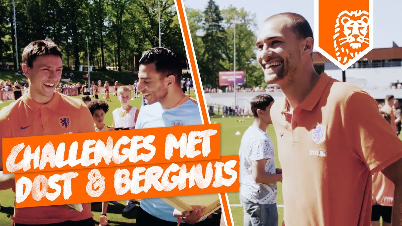 VOETBALCHALLENGES met DOST & BERGHUIS & TOUZANI!
