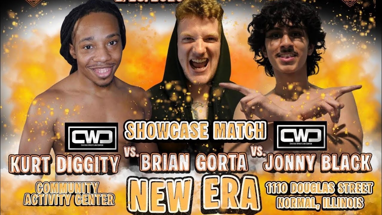 Chicago Wrestling Center Showcase: Brian Gorta vs Jonny Black vs Kurt Diggity Match Highlights 