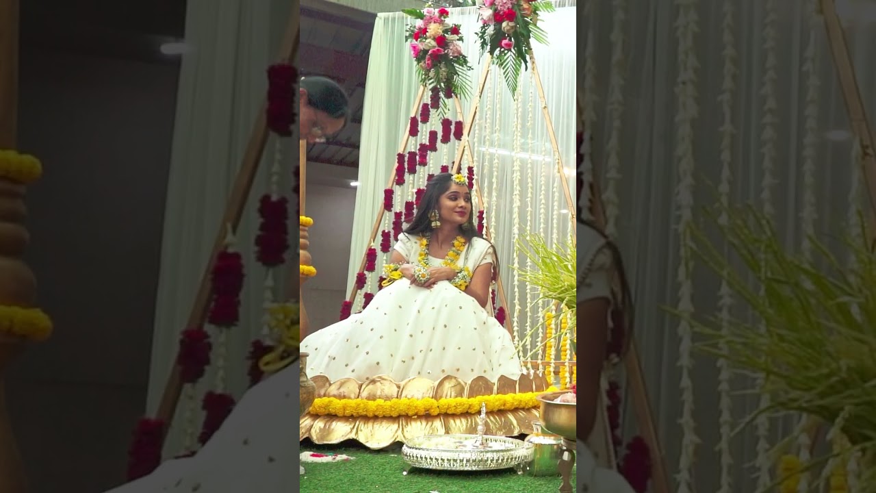 Memories of the haldi ceremony  💛💛 #shorts  |  Namma Tejaswini