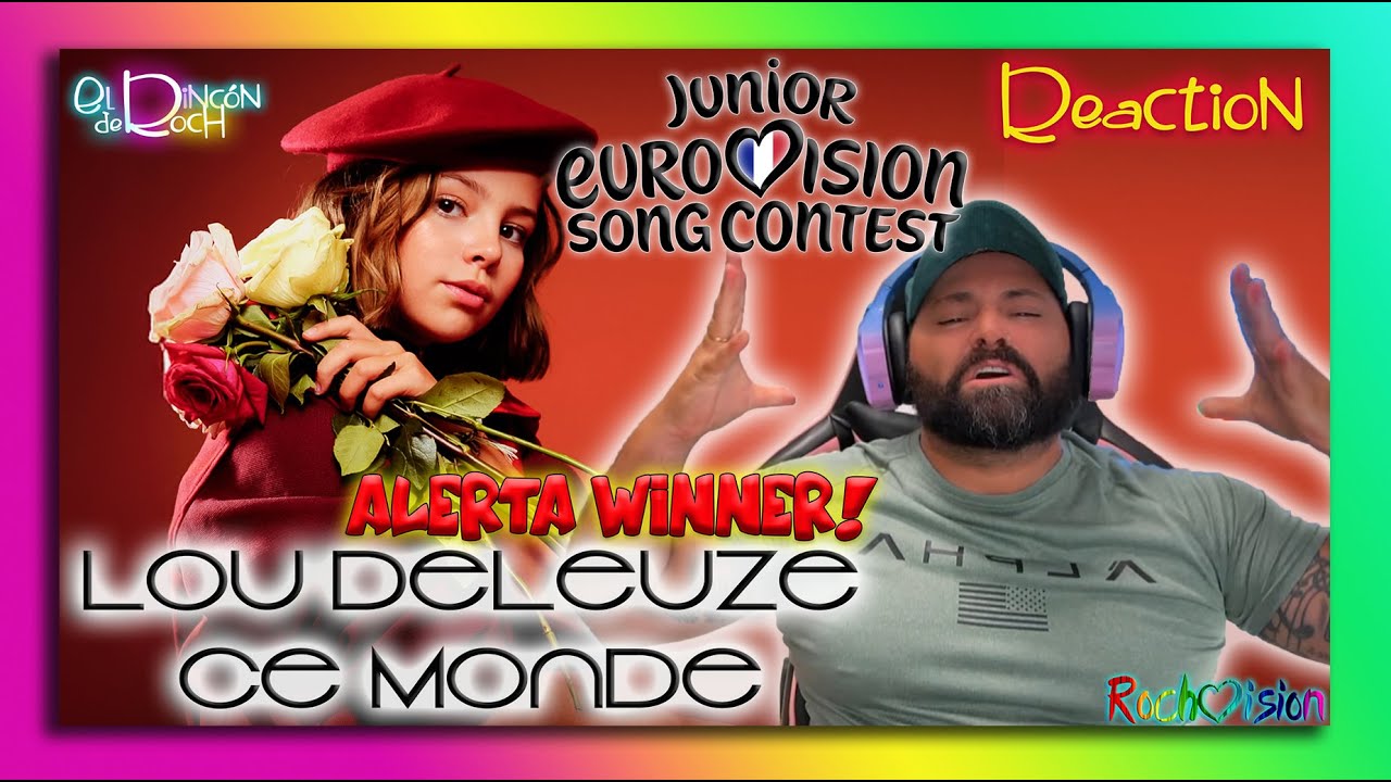 REACTION - Lou Deleuze -   Ce Monde   🇫🇷 France #eurovisionjunior #junioreurovision2025
