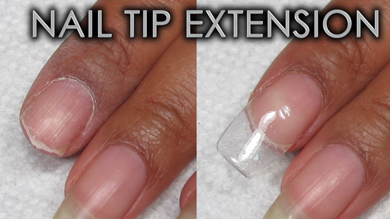 How To Make A Tip Extension Using Patching Products | DIY Nail Repair Tutorial