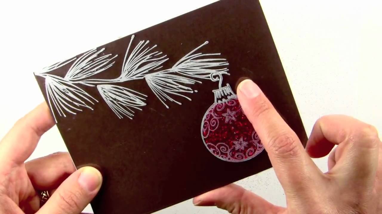 Glittery Acetate Ornament Card