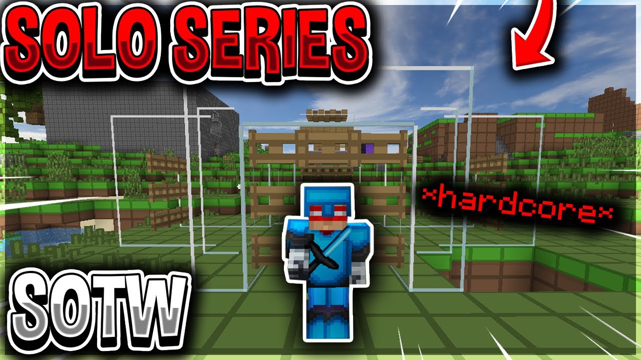 my first ever SOLO SERIES SOTW *HARDCORE* | Minecraft HCF
