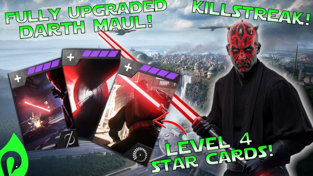 Star Wars Battlefront 2: Fully Upgraded Darth Maul Gameplay/Streak!!!