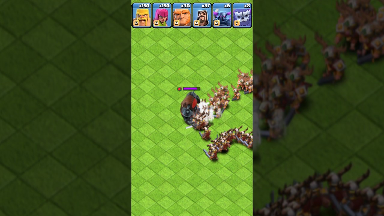 which troop(housing space 150) can stop K.A.N.E?#clash of clan#coc#clash royal#games#gaming