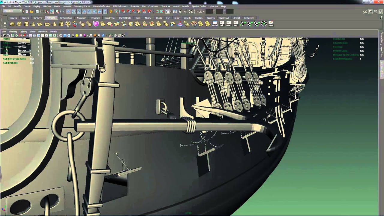 Black Pearl full 3D model