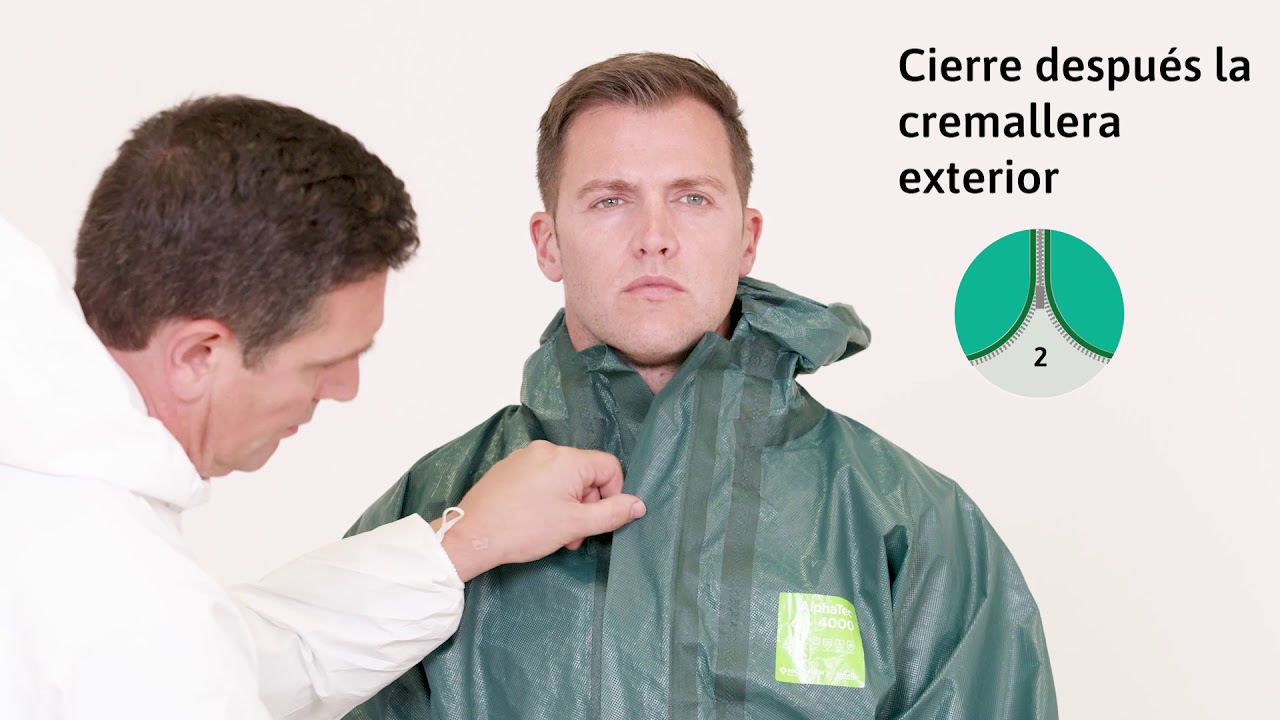 (ES) CÓMO PONERSE LA ROPA DE PROTECCIÓN QUÍMICA TIPO 3/4