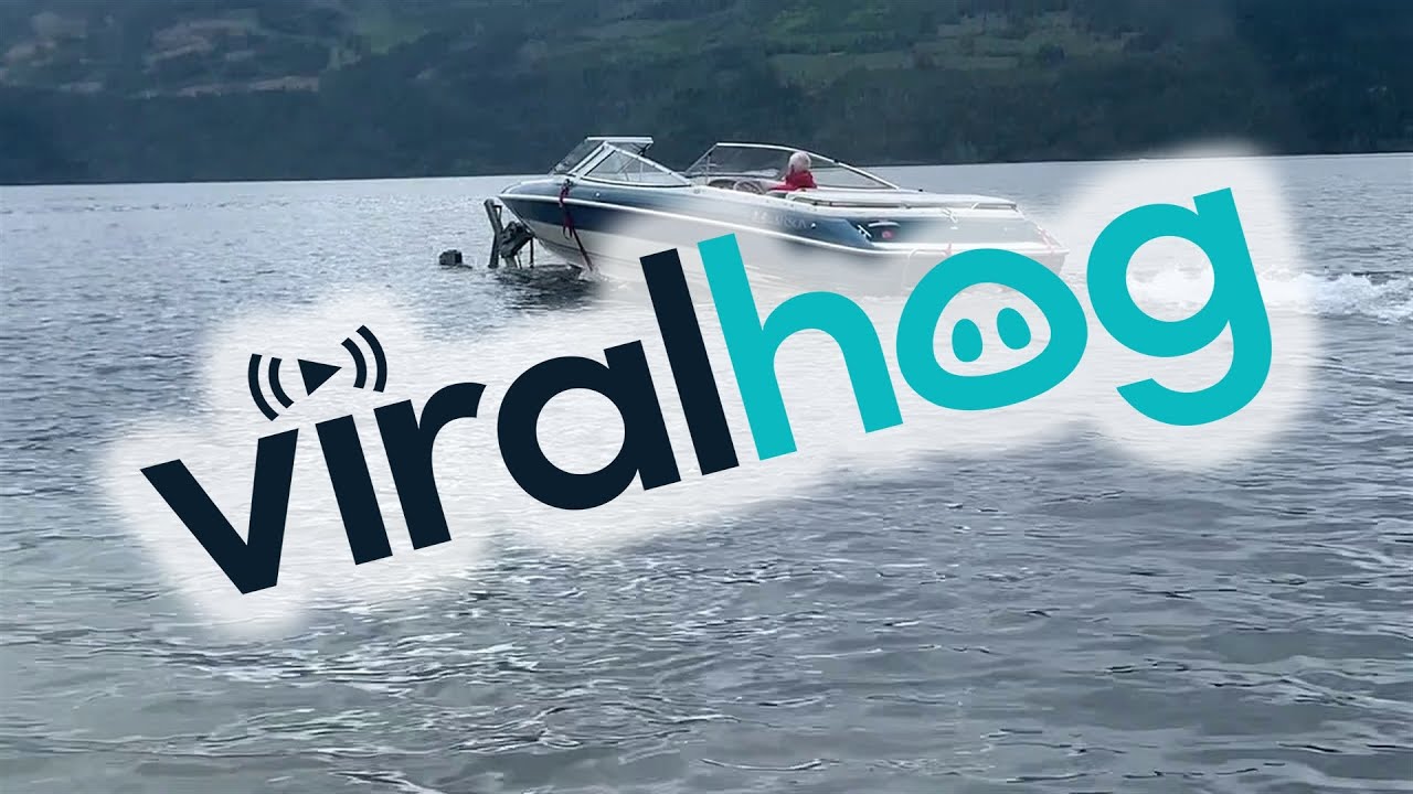 Boat Drags Trailer Along for the Ride || ViralHog