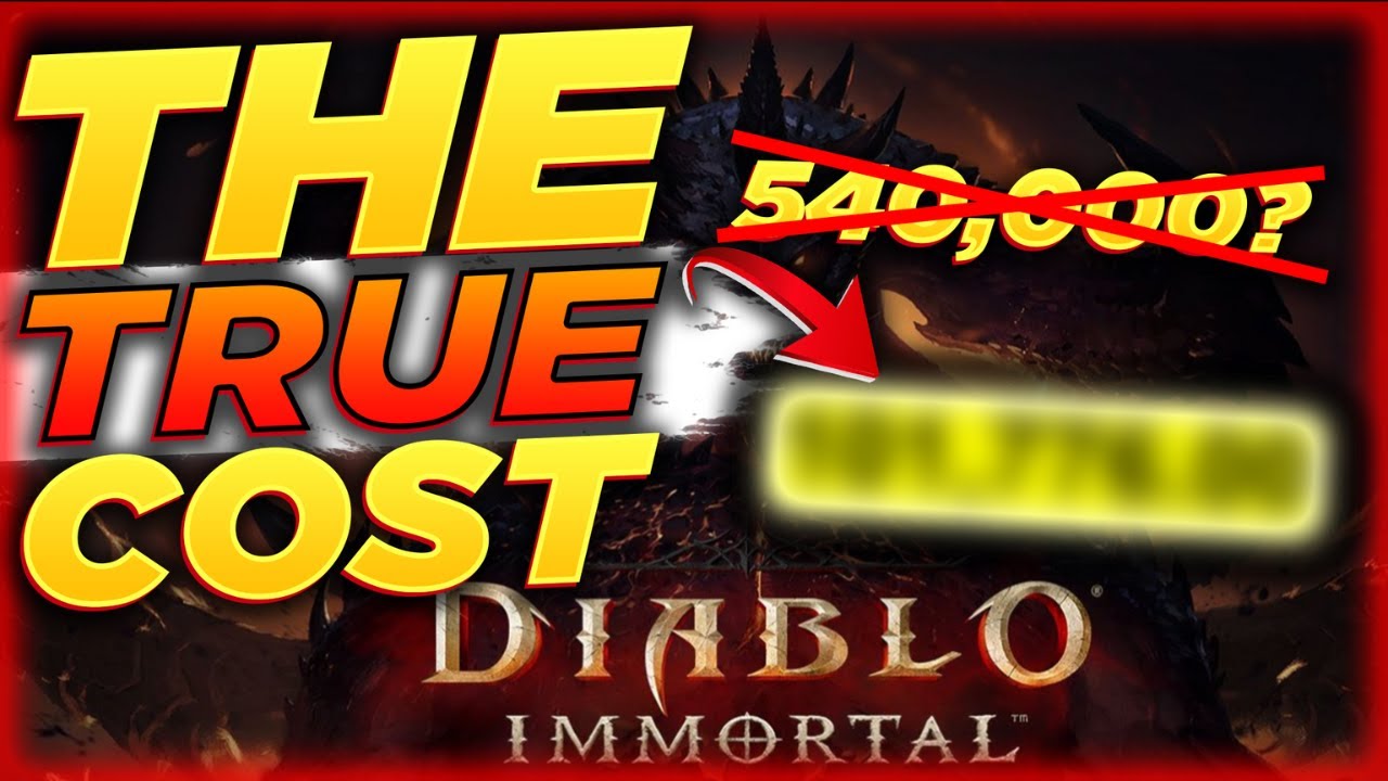 $540,000 is WRONG! The REAL Pay 2 Win Cost in Diablo Immortal