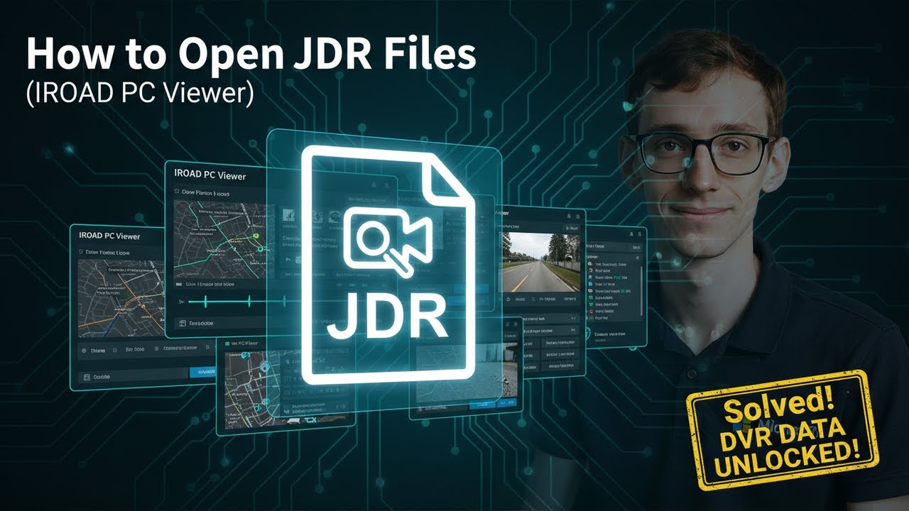 How to Open JDR Files (IROAD PC Viewer)