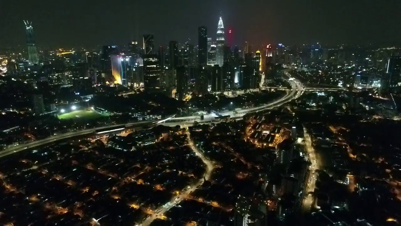 KL NIGHT LIGHT Aerial Video by faizal the dronist (FTD)