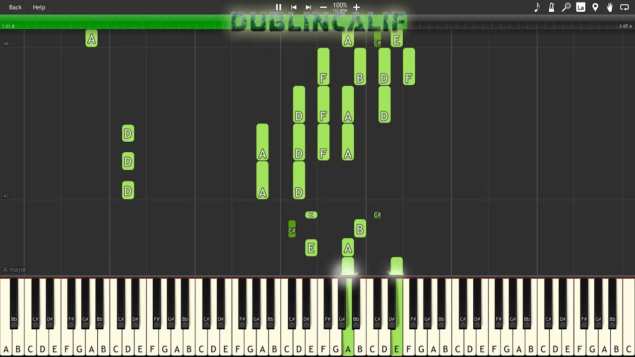 Kirby The Amazing Mirror - Candy Constellation Theme Piano Tutorial Synthesia