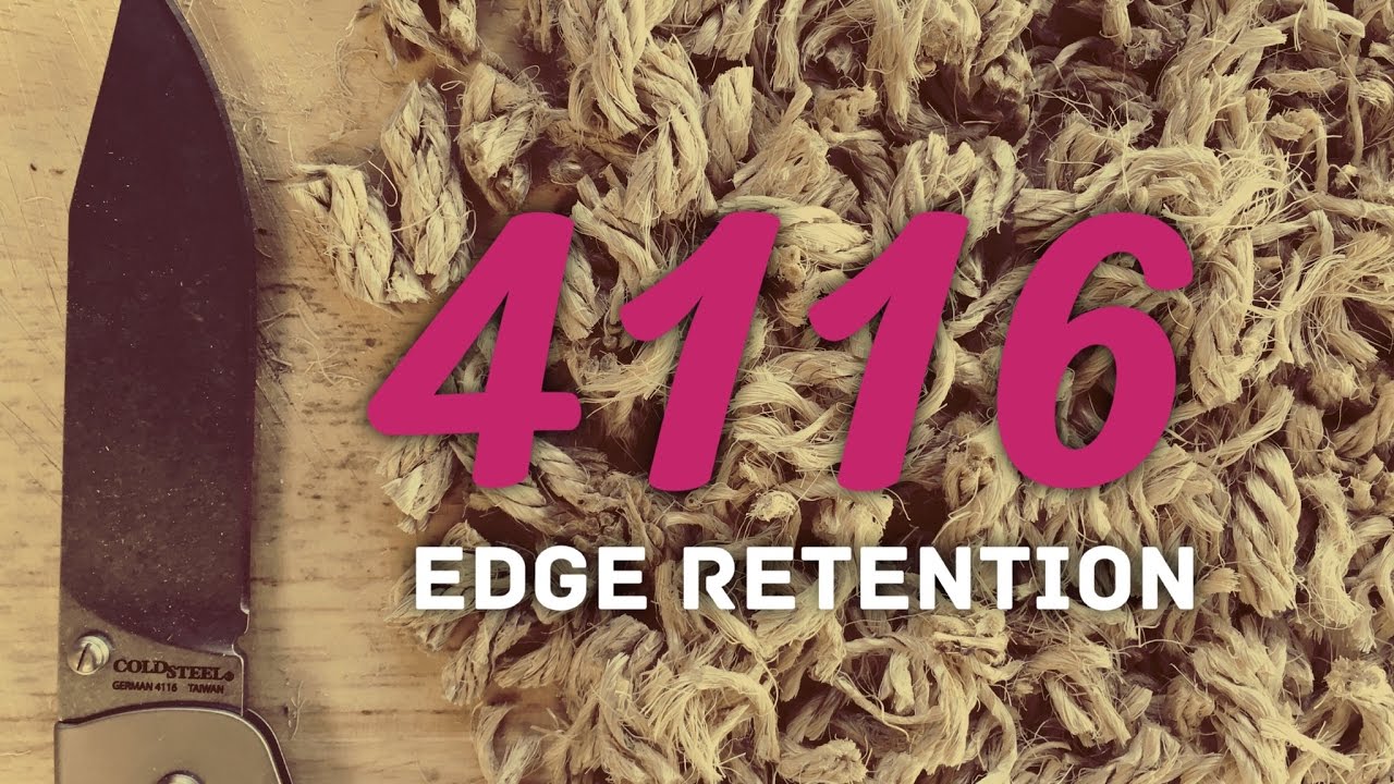 Edge Retention Test: 4116 Stainless - Proving me wrong!