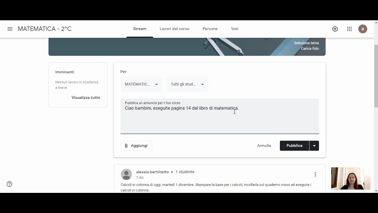 Come inserire compiti e materiali su Google Classroom per la scuola primaria