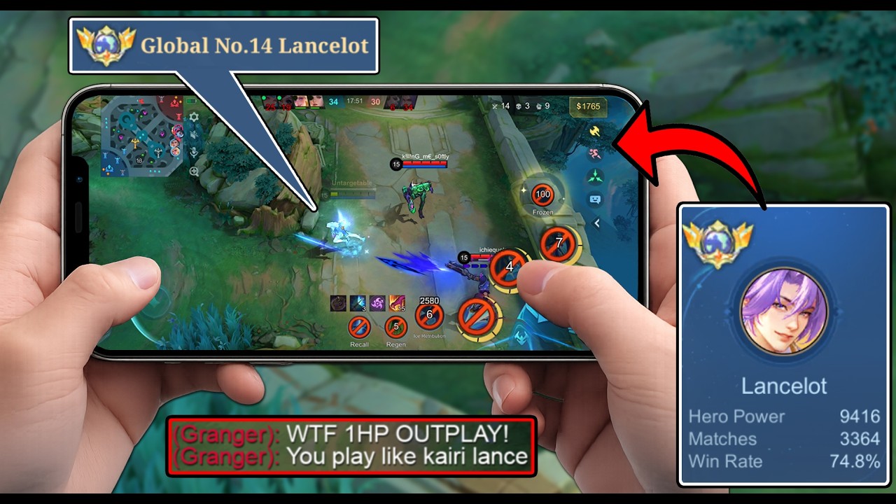 HANDCAM GAMEPLAY 2026! 😱 GLOBAL 14 LANCELOT FULL HANDCAM GAMEPLAY!! + 1HP OUTPLAYED!! - MLBB