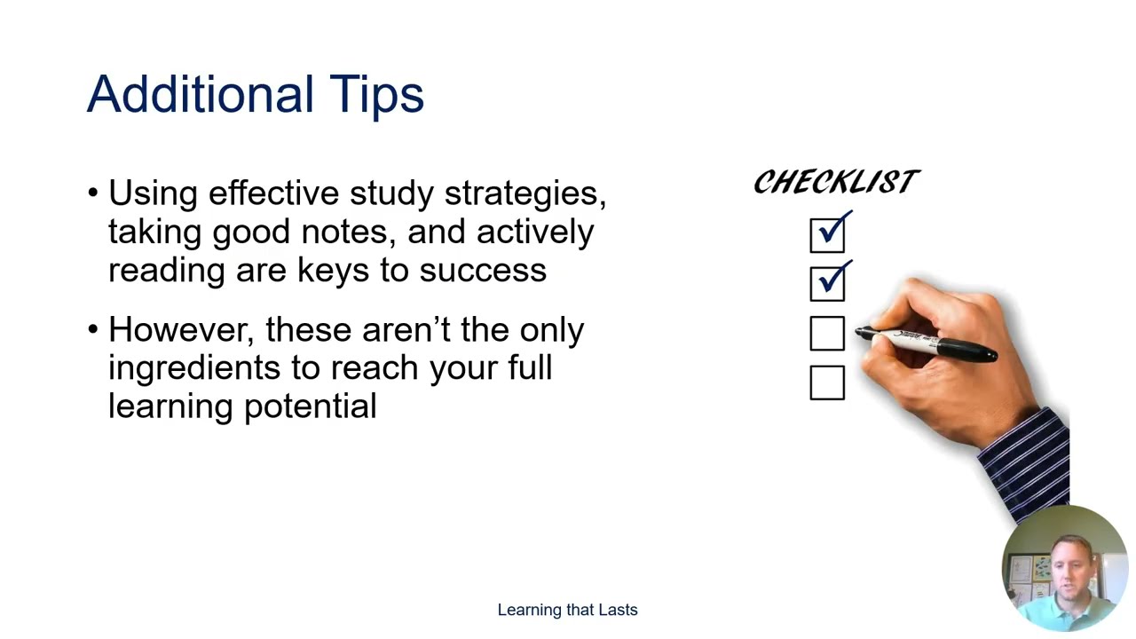 Additional Tips to Maximize Your Learning