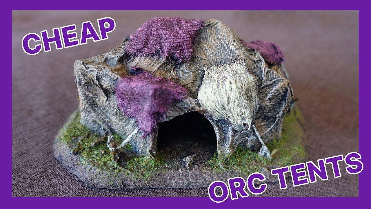⛺ ORC TENT Tutorial (DnD & Wargaming Cheap Terrain)
