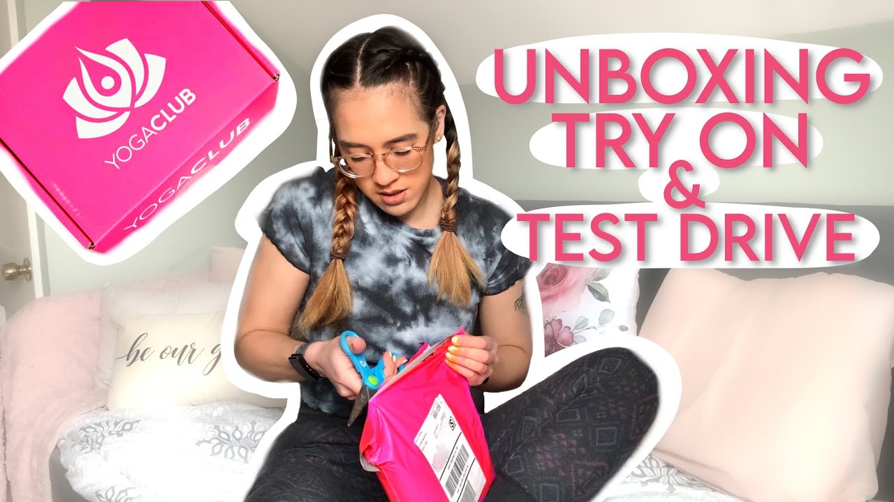 YogaClub Unboxing + Review | open my yoga subscription box and try on clothes with me!