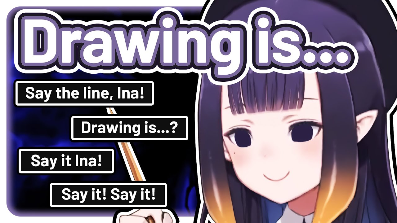 Ina tried so hard not to say the line... 【Hololive EN】
