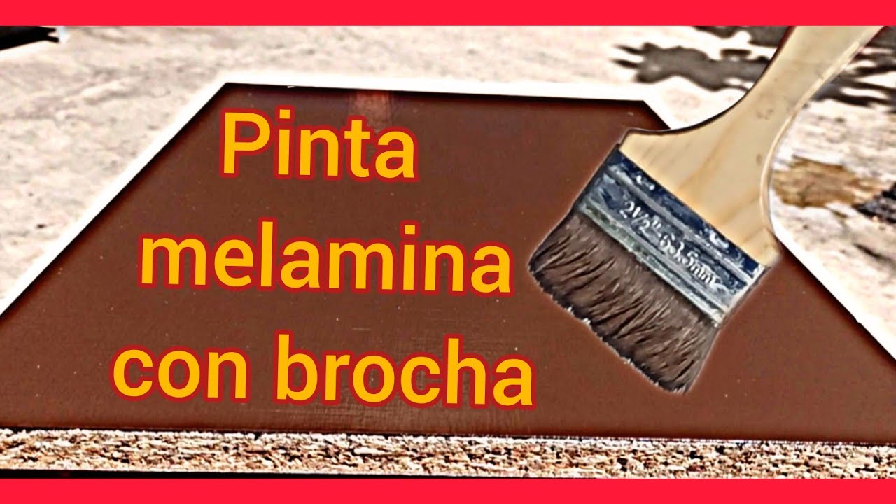 Como pintar melamina con brocha. Sin pistola y casero (Paso a paso)