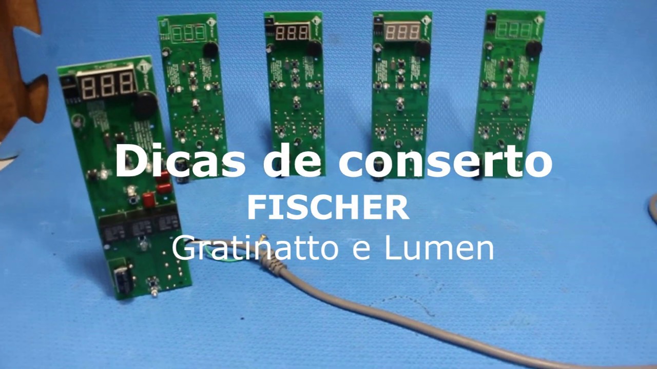Forno de embutir FISCHER Gratinatto e Lumen , dicas de conserto.