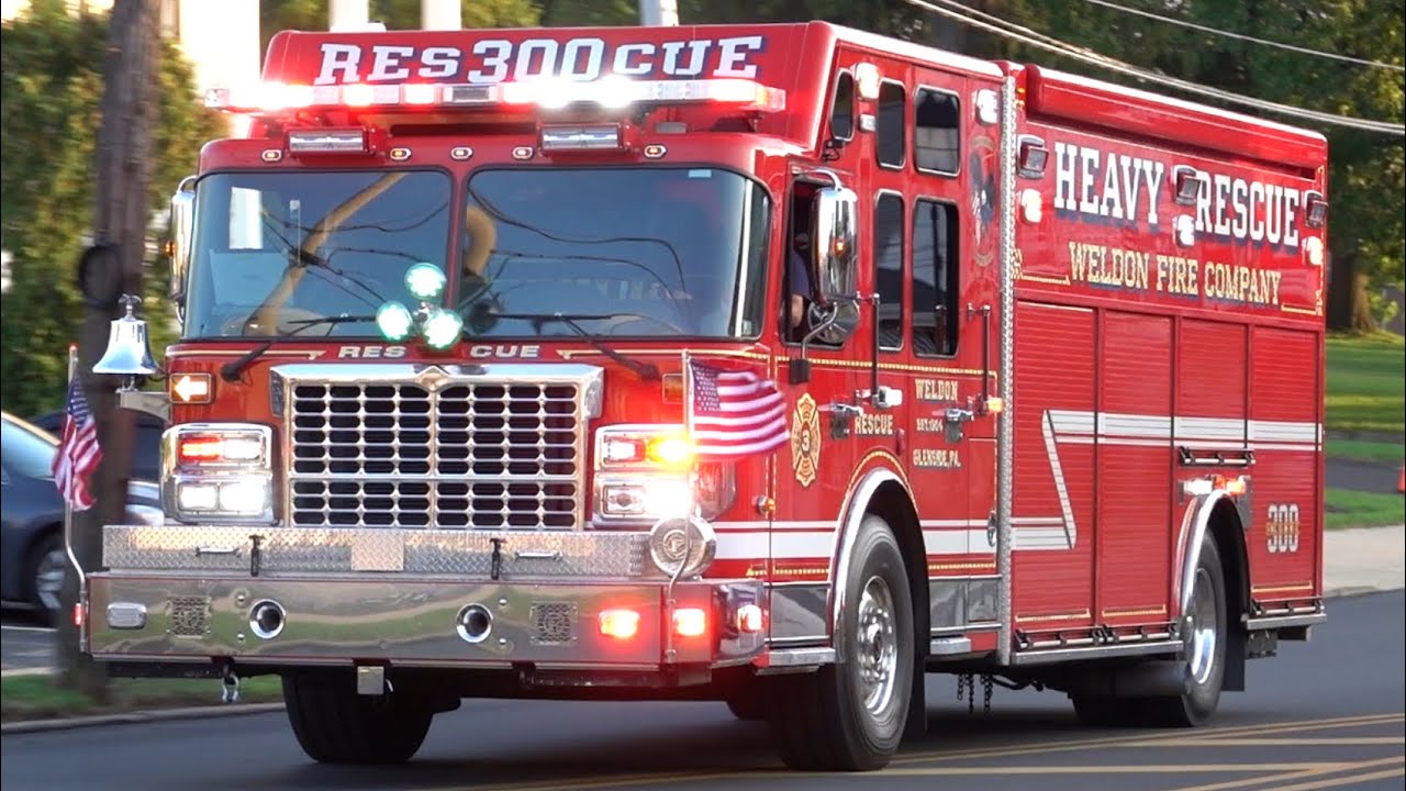 Weldon Fire Company Rescue 300 Responding 8/23/24