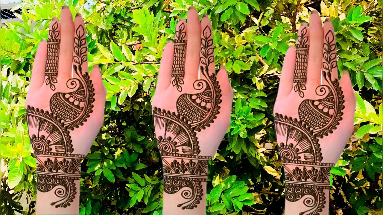 Simple and beautiful mehandi design #viralvideo #logvideo 