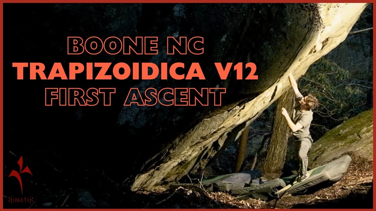 Trapizoidica V12 First Ascent | Boone, North Carolina