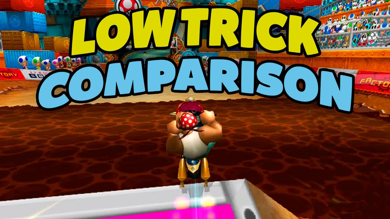 【MKW】Ultimate Toad's Factory Low Trick Comparison