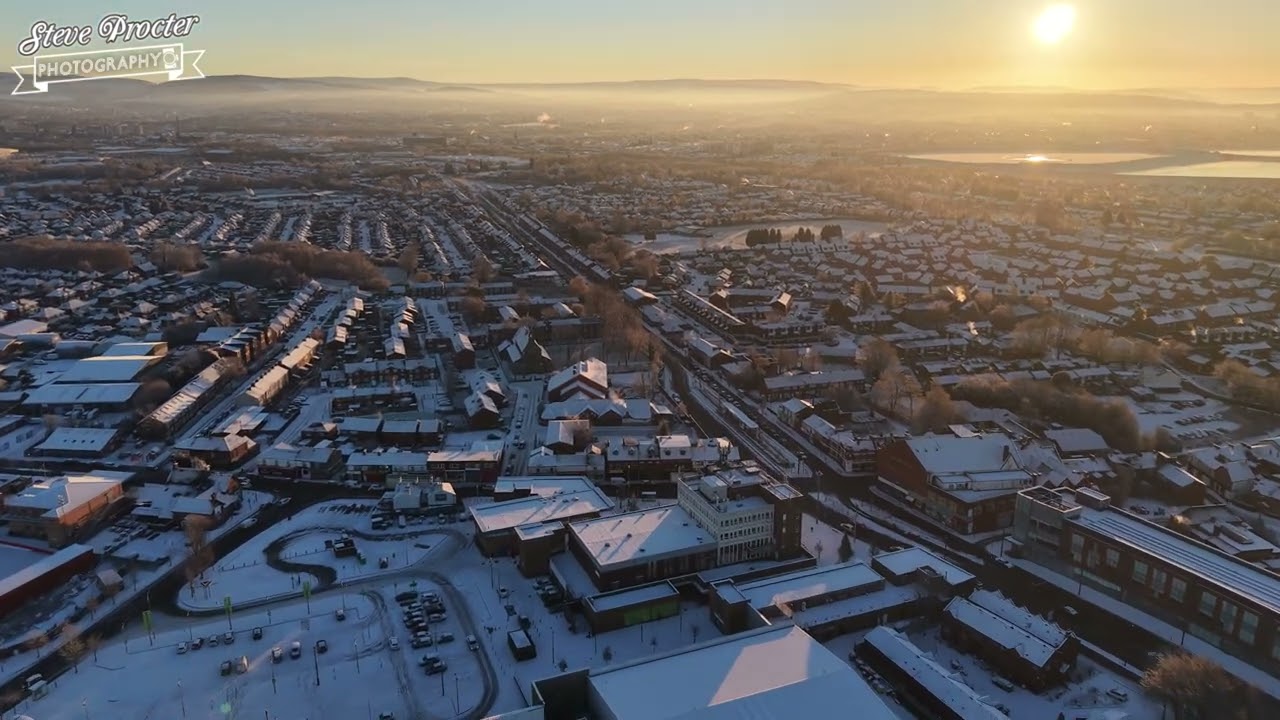 2026-01 Droylsden Sunrise Debdale Sunset in the snow