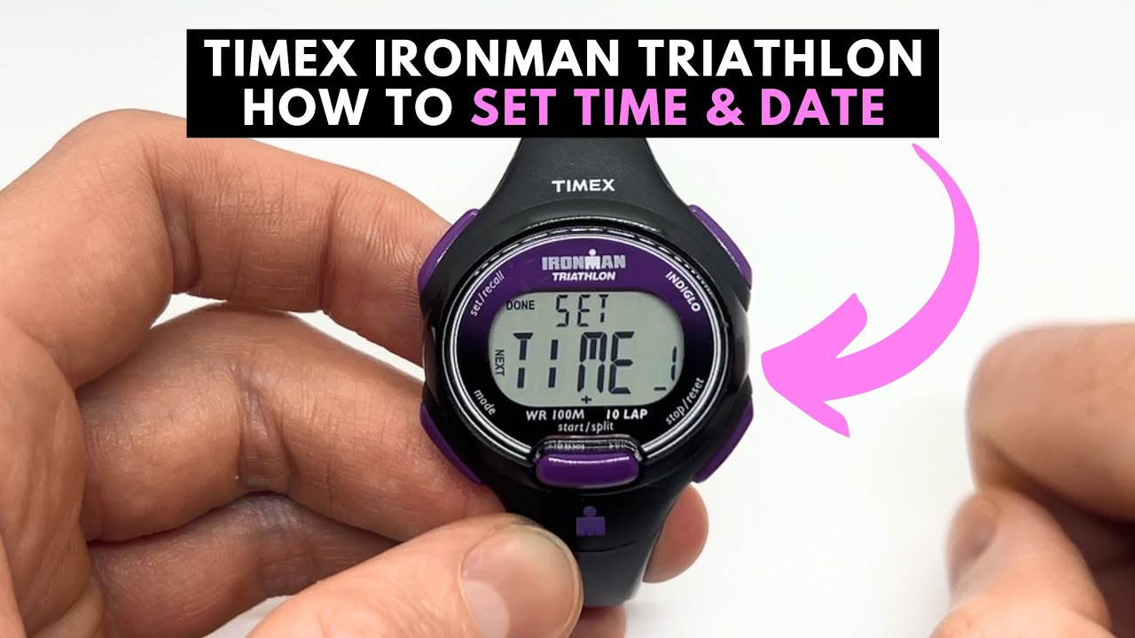 Timex Ironman Triathlon Time & Date Setting