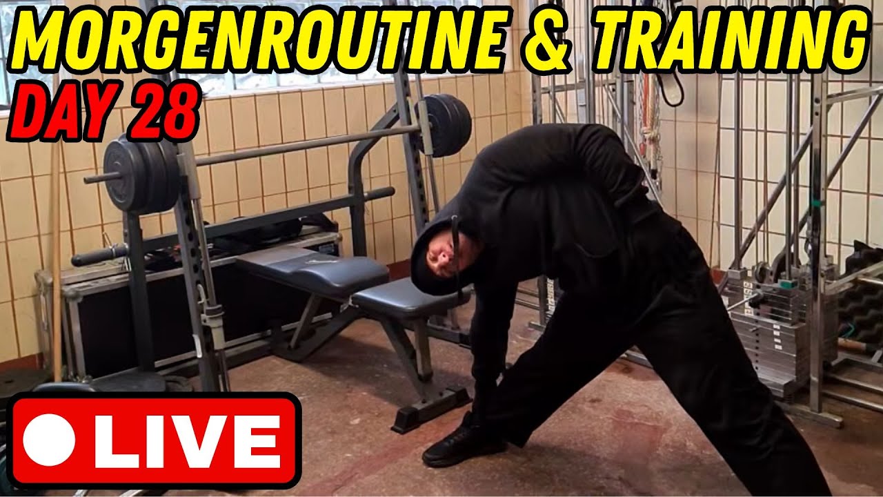 [Live] Morgenroutine & Fitness-training. #highperformance #morgenroutine #monkmode