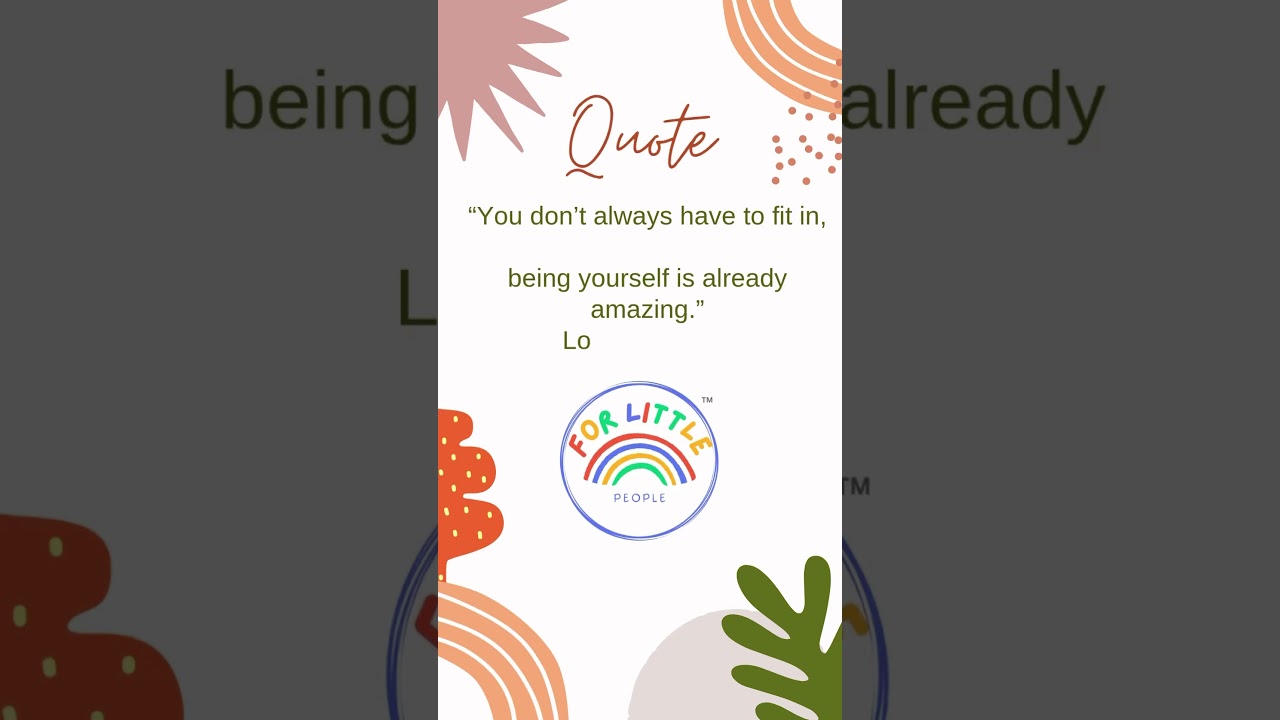 Be You&hellip;. #kids #childrenscontent #education #earlychildhoodeducation #toddlers #preschool #baby