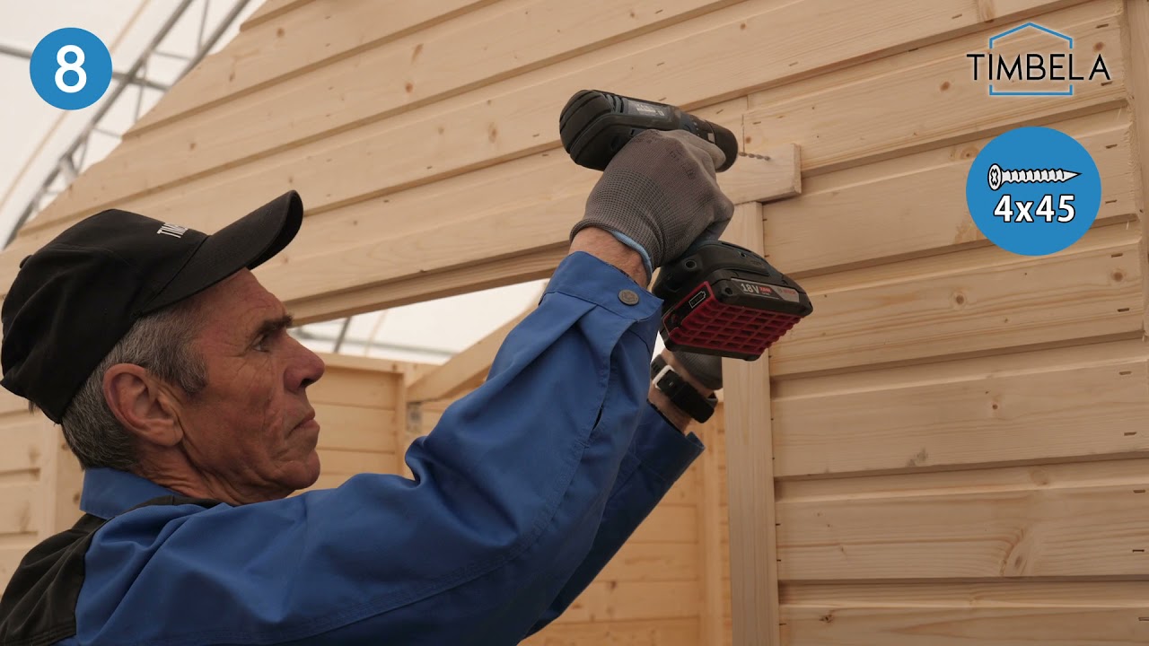 Timbela M351 garden shed installation instruction