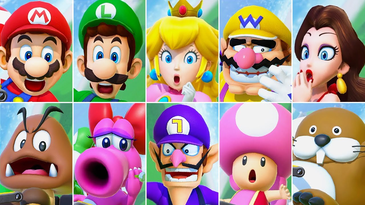 Super Mario Party Jamboree TV - All Characters Coaster Reactions