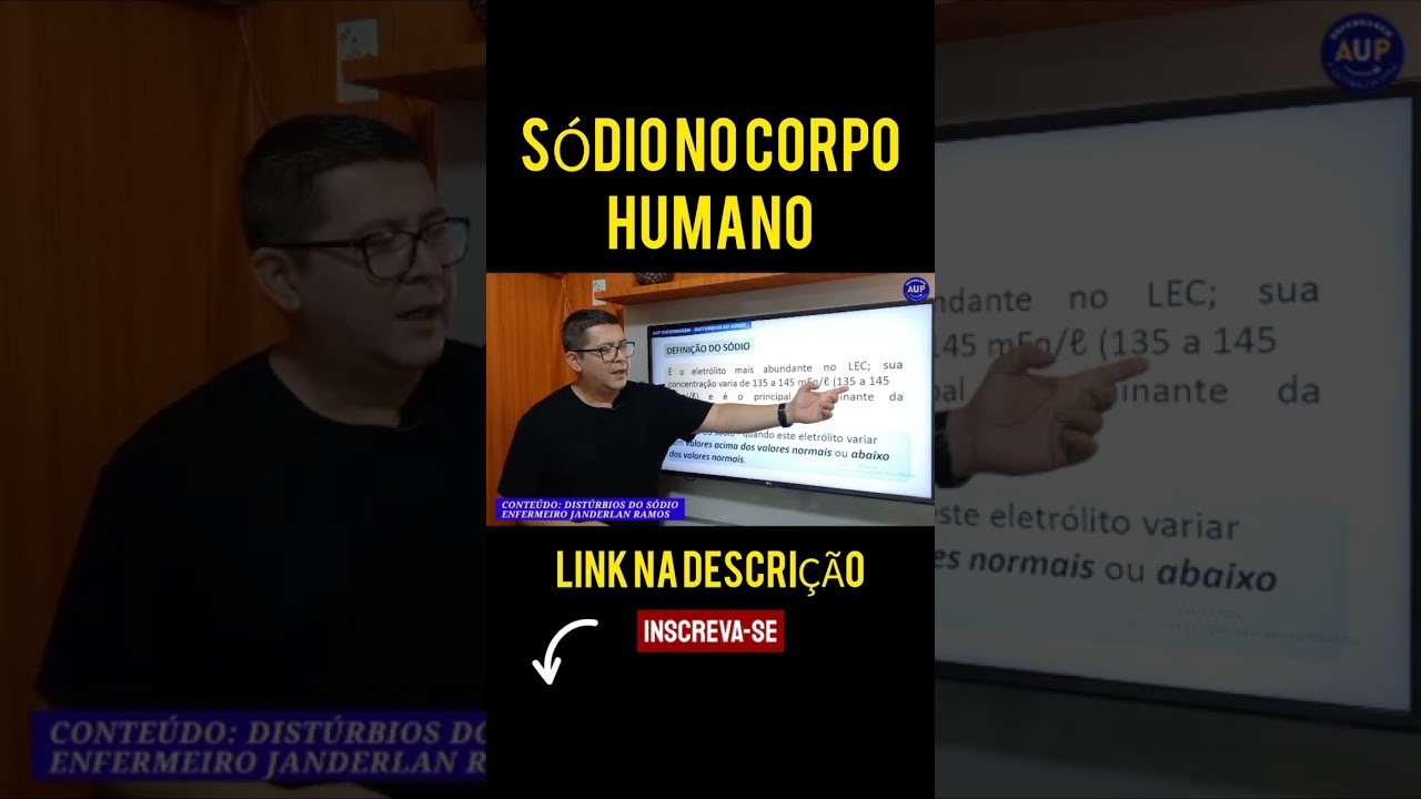 O S&Oacute;DIO NO CORPO HUMANO #aula #concurso #S&Oacute;DIO @AUPEnfermagem