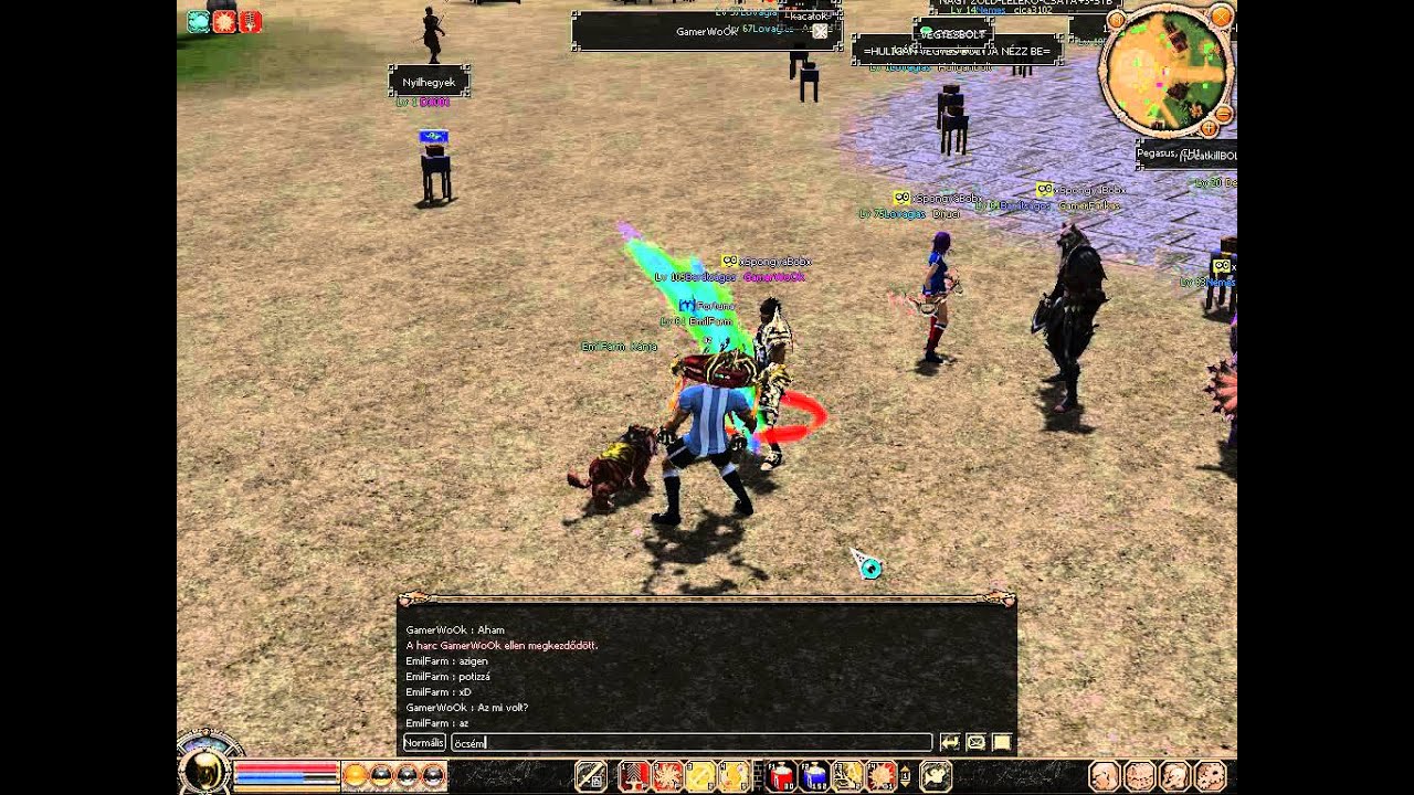 Metin2.hu Pegasus. Egy kis pvp a szerver ratyij&aacute;val Mr(s) Lv105.GamerWoOk vs. Lv61.EmilFarm