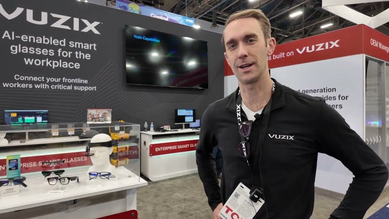 Vuzix OEM waveguide optics, light-engine agnostic AR: microLED LCOS DLP laser, Collins demo