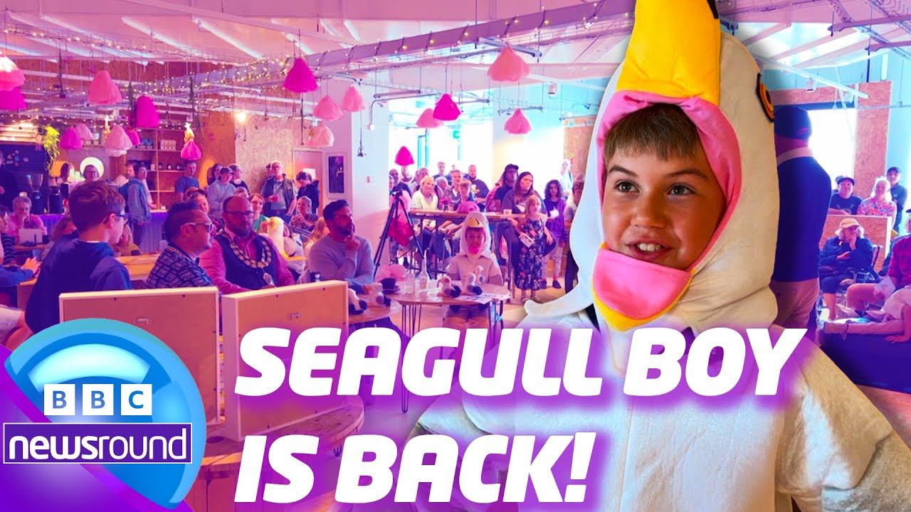Viral Seagull Boy Judges Wild UK Screech-Off! 🐦 | Newsround