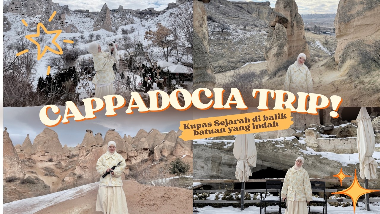 MENELUSURI SEJARAH CAPPADOCIA,TÜRKİYE SAAT WINTER ✨❄️ (mirip negri dongeng!!)