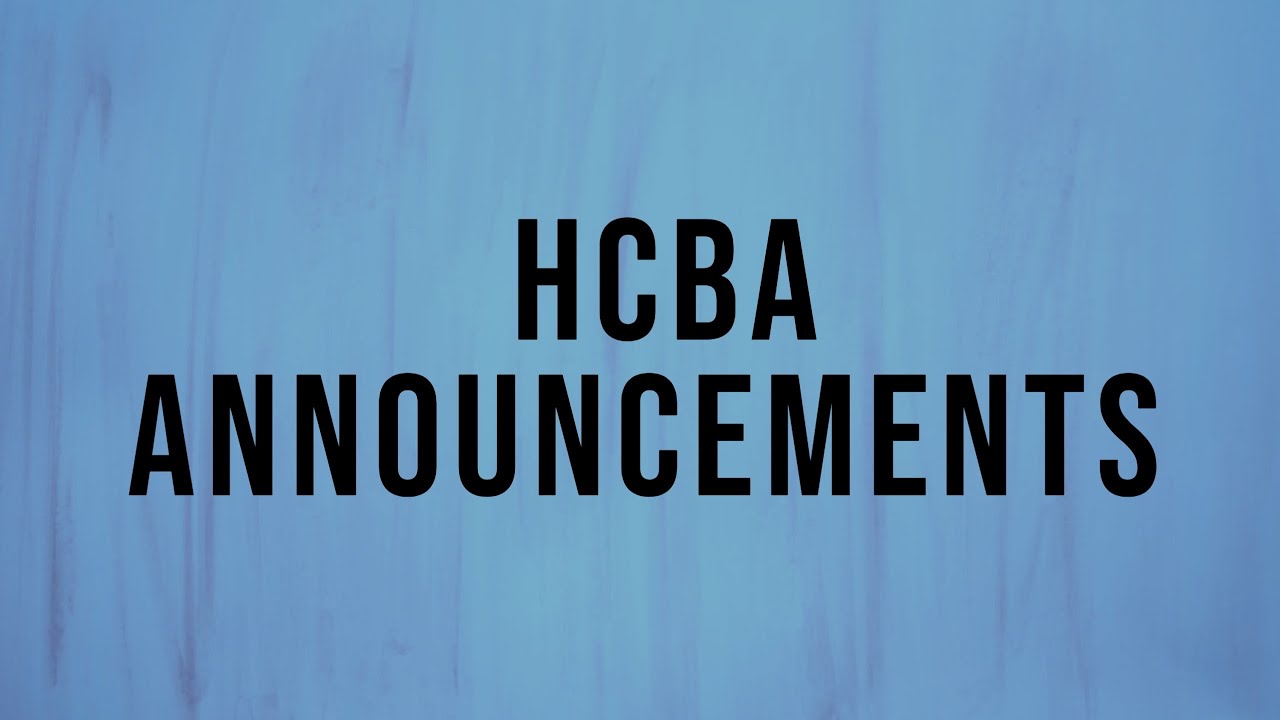 HCBA ANNOUNCEMENTS WEEK OF 11/30/25