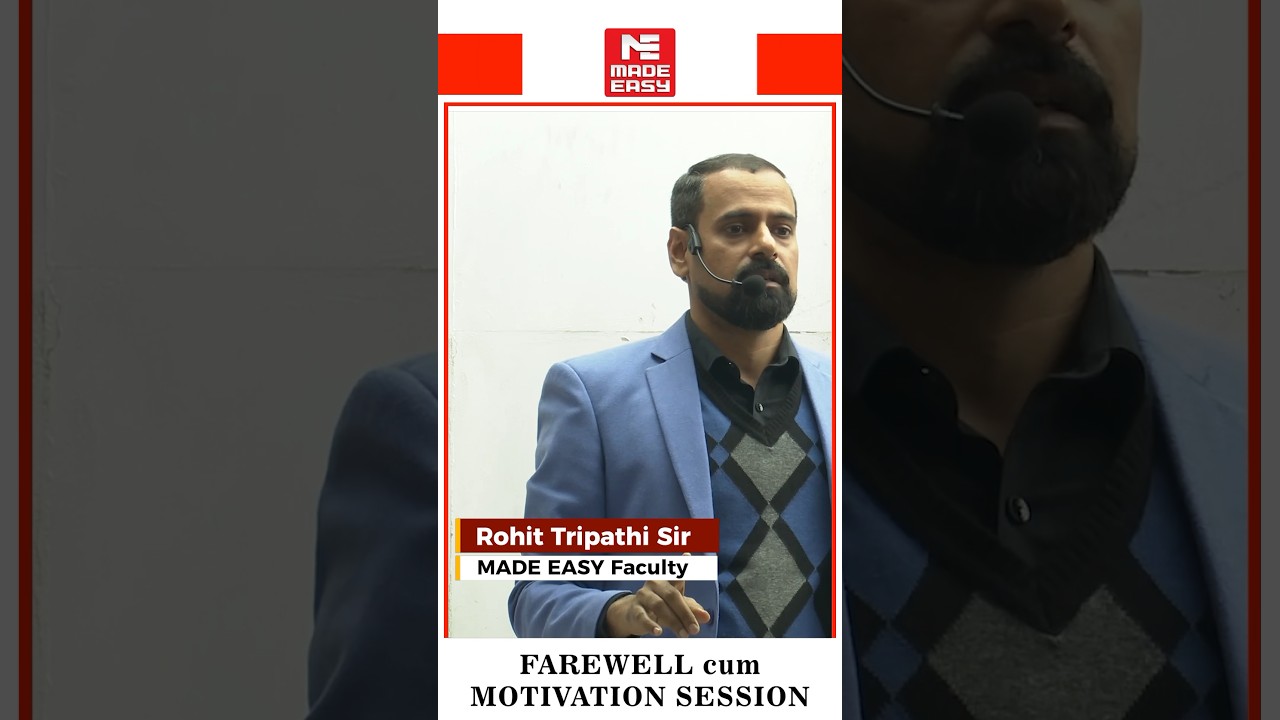 Every failure is a chance for a stronger comeback | Rohit Tripathi Sir | MADE EASY