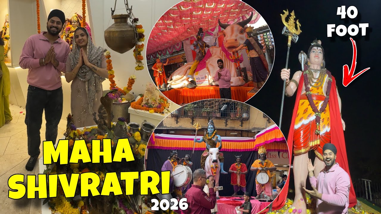 Maha Shivratri 2026 Vlog 😍 40 Foot Mahadev’s Idol 🙏🏻 Ulhasnagar 📍