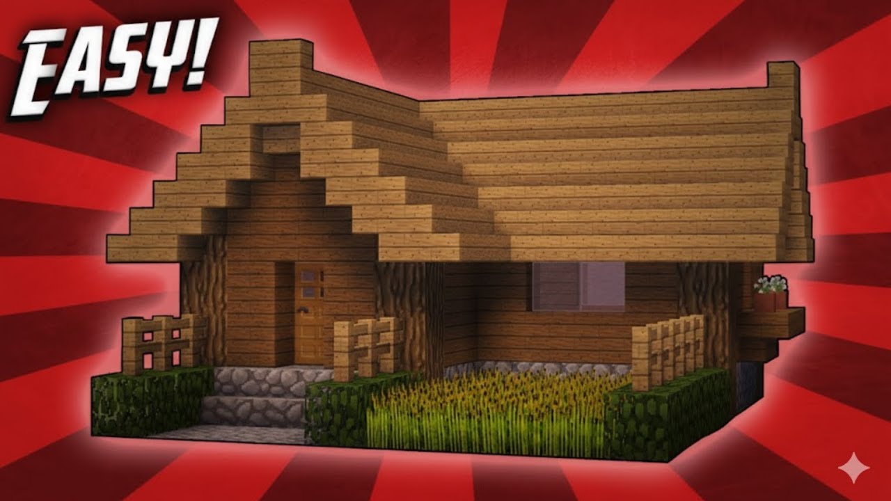 Minecraft: How To Build A Small Survival Starter House Tutorial